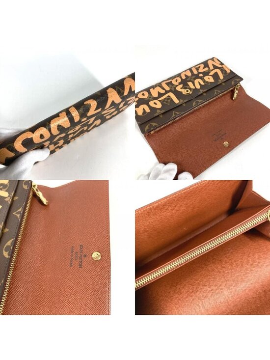 Louis Vuitton Stephen Sprouse Orange Graffiti Zippy Coin  Louis Vuitton Wallet Pochette Porte-Monnaie Cles Monogram Graffiti Canvas Orange